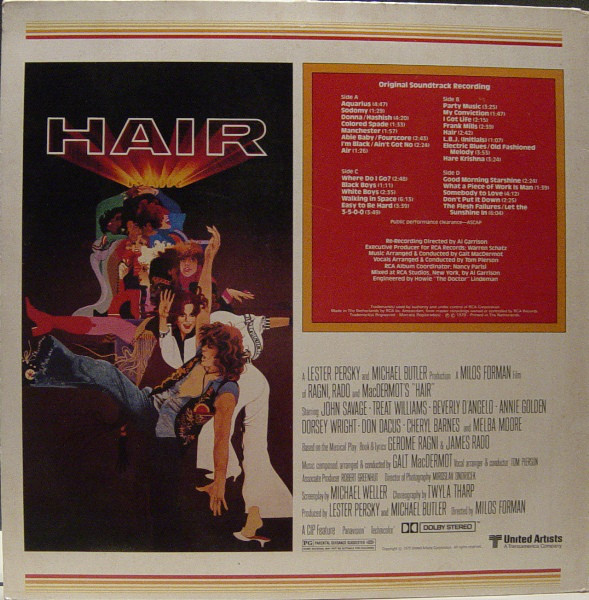 Galt MacDermot – Hair (Original Soundtrack Recording) 2xLP - Afbeelding 3