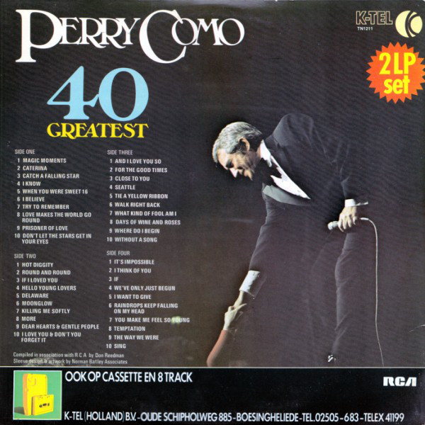 Perry Como – 40 Greatest 2xLP - Afbeelding 2