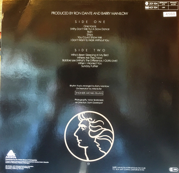 Barry Manilow – One Voice - Afbeelding 2