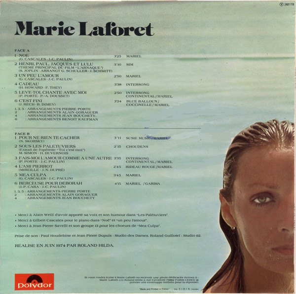 Marie Laforet – Marie Laforet - Afbeelding 2