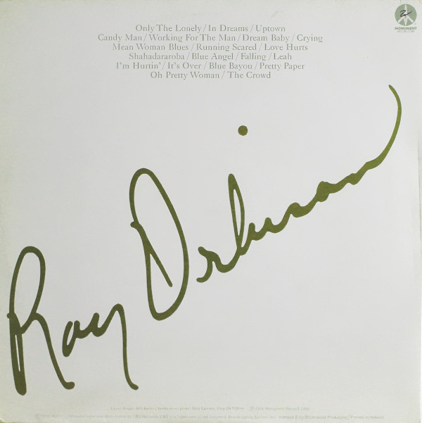 Roy Orbison – The All-time Greatest Hits Of Roy Orbison 2xLP - Afbeelding 2
