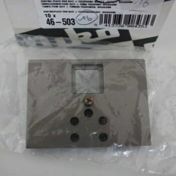 Niko da Vinci Bronze centraal plaatje RJ11 contact + telefoon 46-503