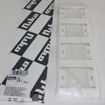 Niko da Vinci Titanium White viervoudige afdekplaat verticaal centerafstand 71mm-0