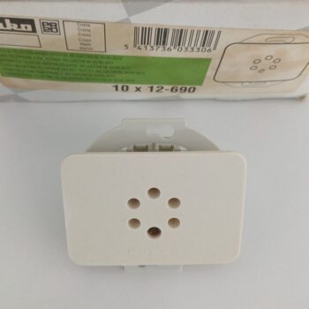 Niko PR20 creme inbouw telefooncontactdoos 12-690