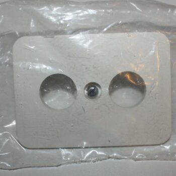 Niko PR20 wit centraal plaatje aansluitdoos 2x coax / luidspreker 32-697-01