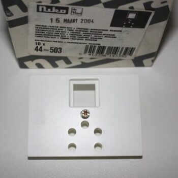 Niko da Vinci Titanium White centraal plaatje voor RJ11 contact + telefoon-0