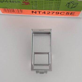 Bticino Light Tech RJ45 connector UTP cat5E toolless 1module NT4279C5E