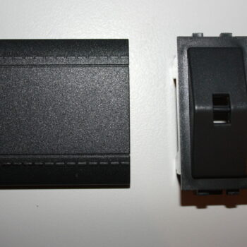 Bticino Living Zwart toets 2 modules lens L4911/2