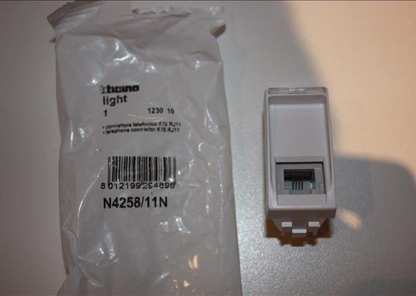 Bticino Light Wit RJ11 connector-0