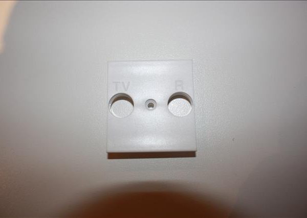Bticino Light Wit afdekplaat TV+RD-0