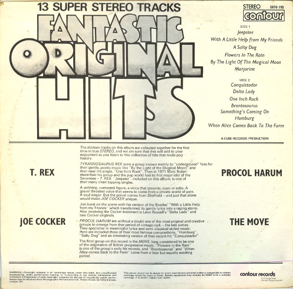 Various – Fantastic Original Hits - Afbeelding 2