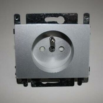 Niko da Vinci Sterling stopcontact 28.5mm aarding + kinderbeveiliging-0