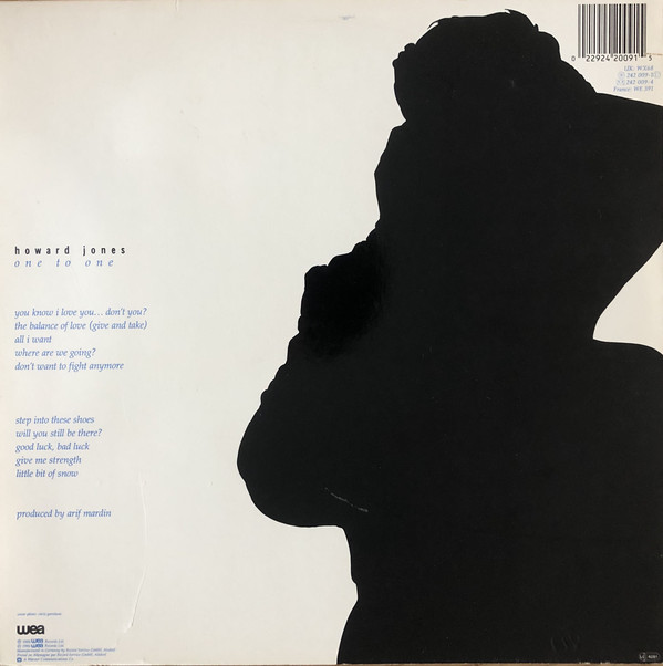 Howard Jones – One To One - Afbeelding 2