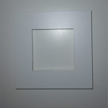 Niko Pure White Steel afdekplaat enkelvoudig 154-76100