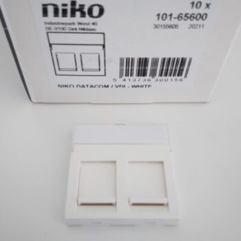 Niko Original White Centraal plaatje data RJ 2x 101-65600
