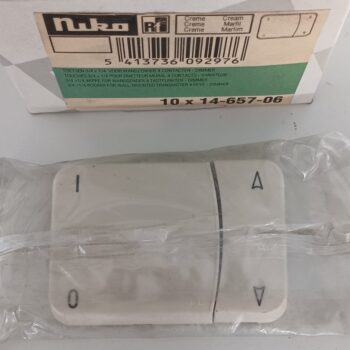 Niko PR20 creme toets RF afstandsbediening/ wandzender 14-657-06 gebruikt