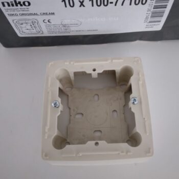 Niko Original Cream opbouwdoos enkelvoudig 100-77100