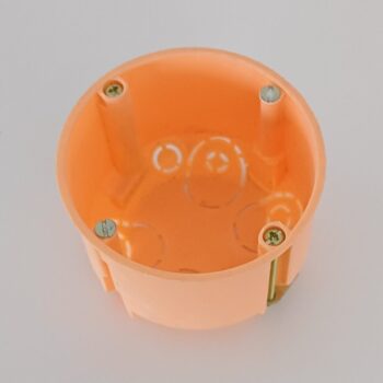 Inbouwdoos holle wand enkelvoudig 45mm diep, boorgat 68mm