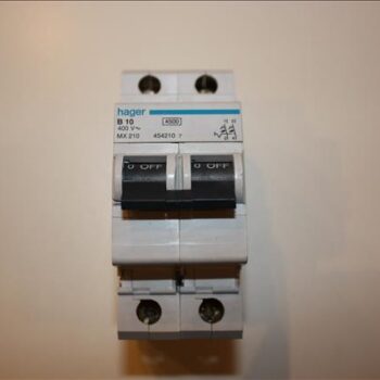 Hager zekering 2P B 10A 400V-0