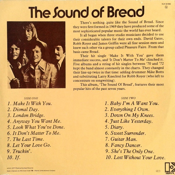 Bread – The Sound Of Bread - Their 20 Finest Songs - Afbeelding 2
