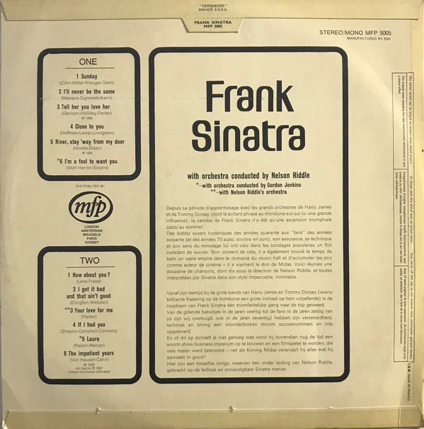 Frank Sinatra – Sunday And Everyday With Frank Sinatra - Afbeelding 2