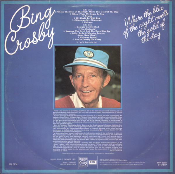 Bing Crosby – Where The Blue Of The Night Meets The Gold Of The Day - Afbeelding 2
