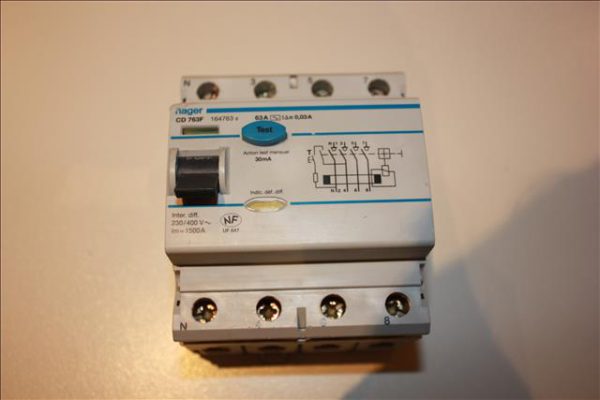 Hager Differentieel 4P 300mA 63A 230/400V-0