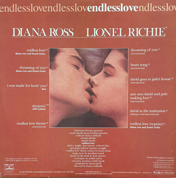 Various – Endless Love Original Motion Picture Soundtrack - Afbeelding 2