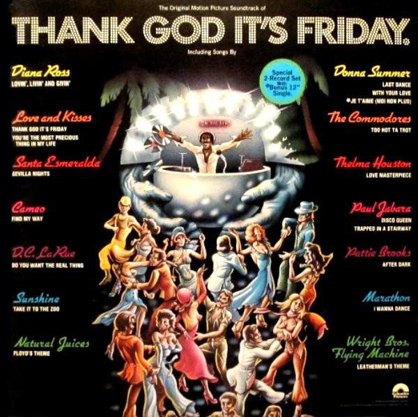 Various – Thank God It's Friday (The Original Motion Picture Soundtrack) 2xLP+12"