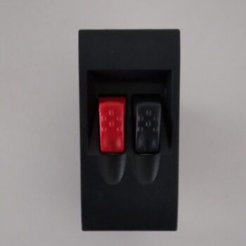 Bticino Living zwart luidspreker connector 1 module automatische klemmen L4294