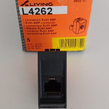 Bticino Living Zwart connector RJ45 L4262