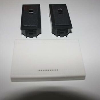 Bticino Light Wit toets 3modules met lens voor schakelaar-0