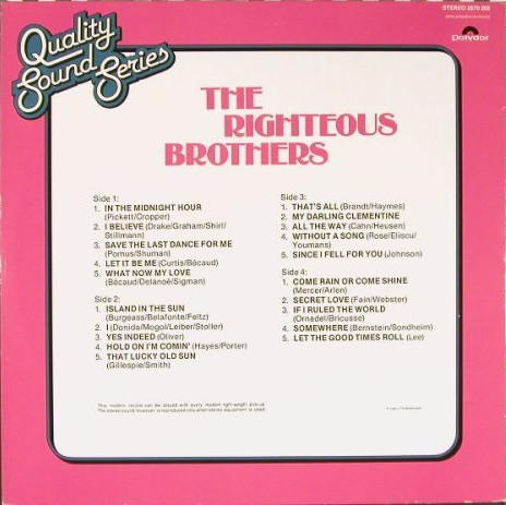 Righteous Brothers, The – The Righteous Brothers 2xLP - Afbeelding 2