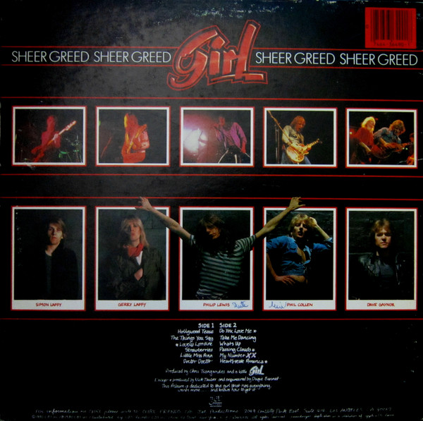 Girl ‎ Sheer Greed