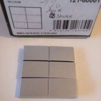 Niko Intense Sterling toets 6-voudige drukknop 121-60001