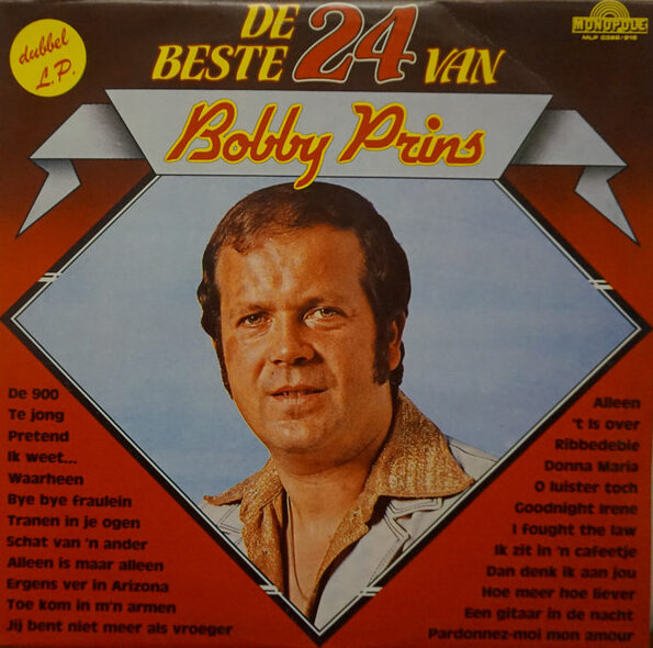 Bobby Prins – De Beste 24 Van Bobby Prins 2xLP