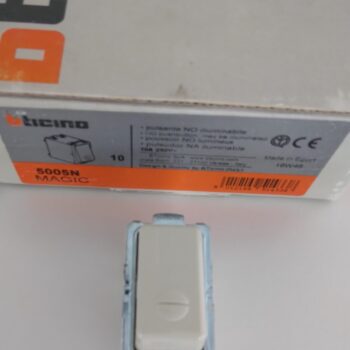 Bticino Magic Ivoor drukknop 1xNO 10A 250V 5005N