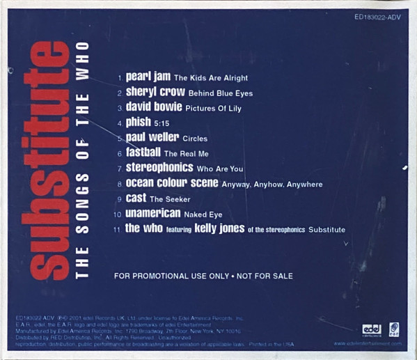 Various – Substitute - The Songs Of The Who - Afbeelding 2