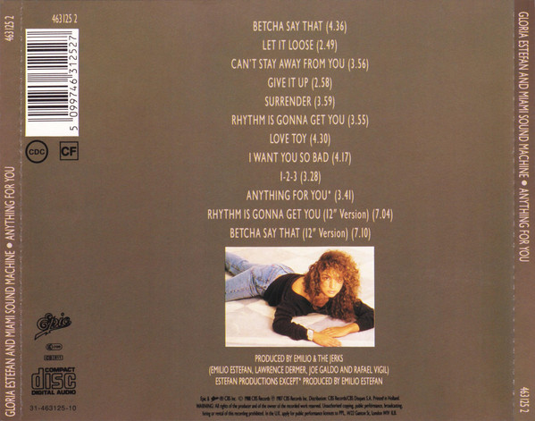 Gloria Estefan And Miami Sound Machine – Anything For You - Afbeelding 2