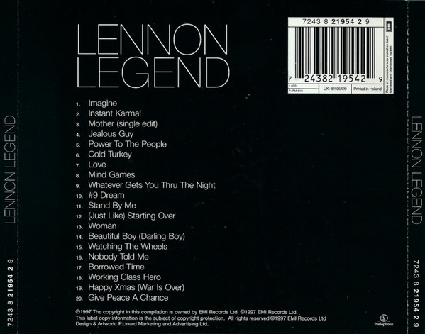John Lennon – Lennon Legend (The Very Best Of John Lennon) - Afbeelding 2