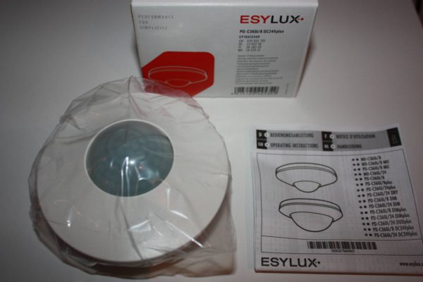 Esylux Aanwezigheidssensor met 360° detectiehoek voor plafondmontage-0
