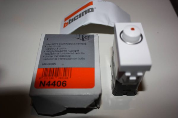 Bticino Light draaidimmer - 230V - 100/500W 1 module-0