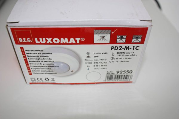 Luxomat PD2-M-1C Aanwezigheidsmelder reikwijdte Ø10m opbouw-0