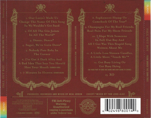 Fall Out Boy – From Under The Cork Tree - Afbeelding 2
