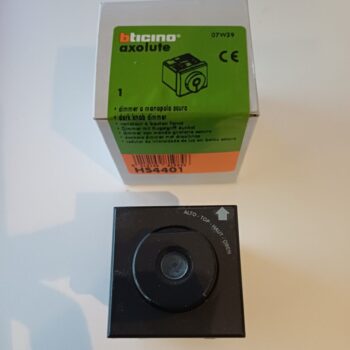 Bticino Axolute Anthraciet dimmer draai 60-500W HS4401