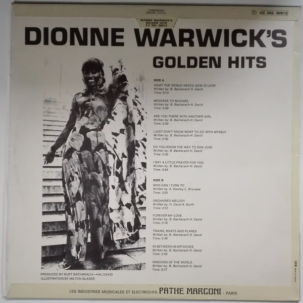 Dionne Warwick – Dionne Warwick's Golden Hits - Afbeelding 2