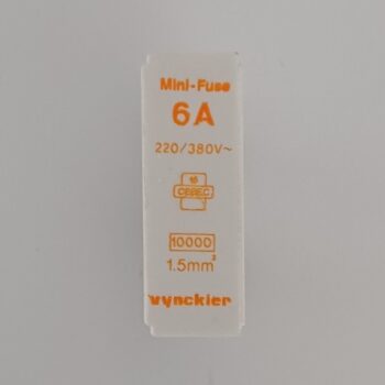 Vynckier penzekering 6A 220/380V 011/004206-006