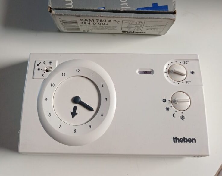 Theben RAM 784 klokthermostaat analoog wit 24 uur/7 dagen RAM 784z