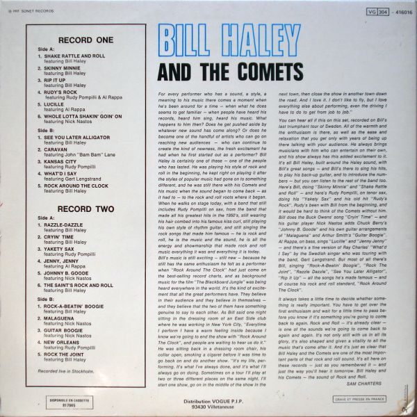 Bill Haley & The Comets – On Stage 2xLP - Afbeelding 2