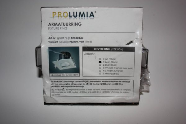 Prolumia Armatuurring Chroom 82mm vast vierkant-0